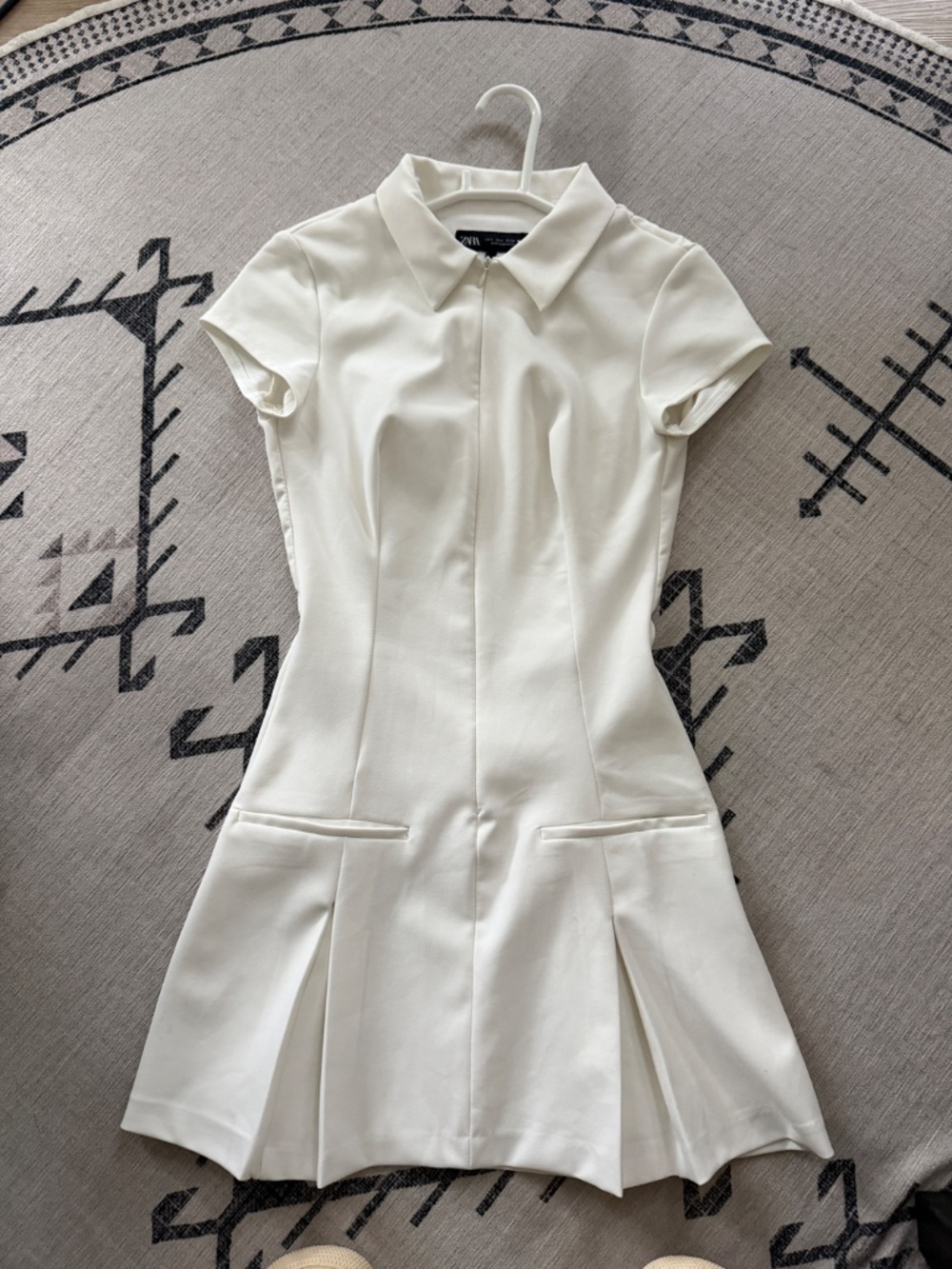 ZARA BOX PLEAT SHIRT DRESS - Picture 2 of 4